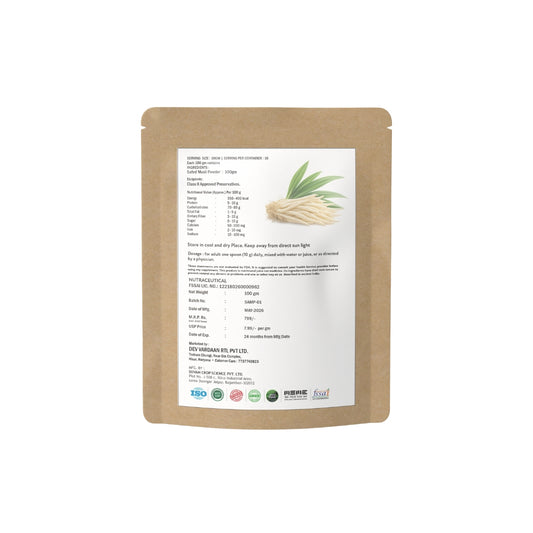 Safed Musli Powder | Ayurvedic Herbal Vitality & Wellness Support Powder – 100gm