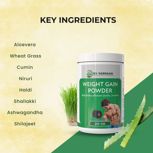 Herbal Weight Gain Powder for Healthy Weight Increase & Strength – 200 gm