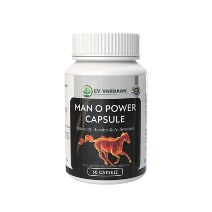 Man O Power Capsules | Ayurvedic Herbal Vitality & Energy Support Capsules – 60 Capsules