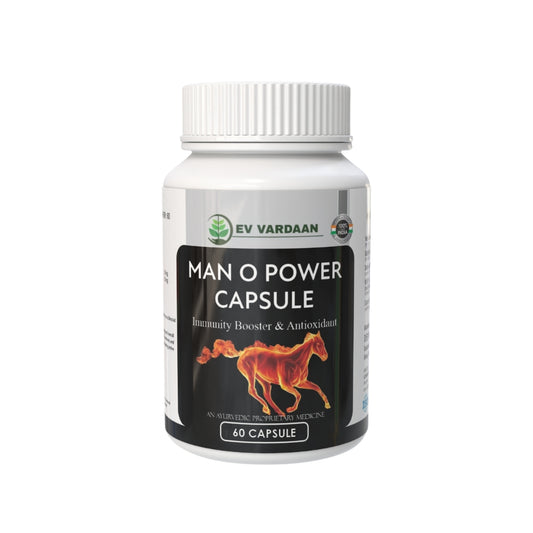 Man O Power Capsules | Ayurvedic Herbal Vitality & Energy Support Capsules – 60 Capsules