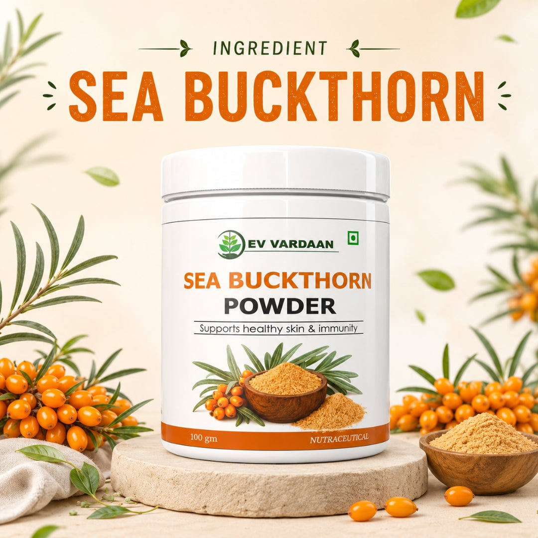 SeaBuckthorn Powder | Herbal Antioxidant & Daily Wellness Support Powder – 100gm