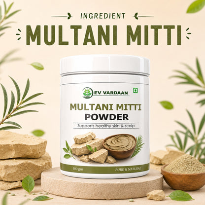 Multani Mitti Powder | Natural Fuller's Earth Powder for Skin & Hair Care – 100gm