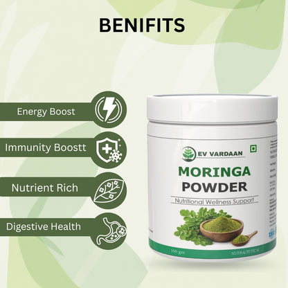 Moringa Powder | Herbal Superfood & Daily Wellness Support Powder – 100gm