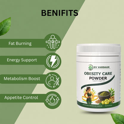 Obesity Care Powder | Ayurvedic Herbal Weight Management Support Powder – 100gm