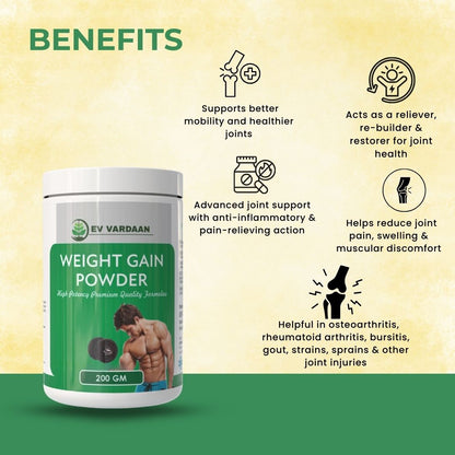 Herbal Weight Gain Powder for Healthy Weight Increase & Strength – 200 gm