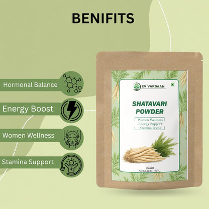 Shatavari Powder | Ayurvedic Herbal Wellness & Vitality Support Powder – 100gm