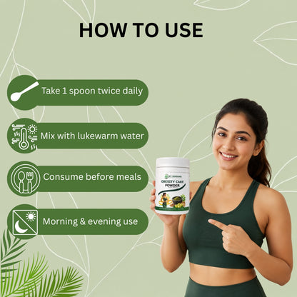 Obesity Care Powder | Ayurvedic Herbal Weight Management Support Powder – 100gm