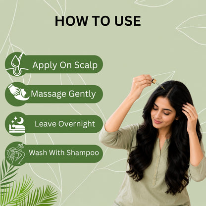 Hair Root Treat Oil | Ayurvedic Herbal Hair Care Oil for Strong & Healthy Hair – 100ml